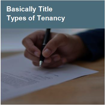 Types of Tenancy