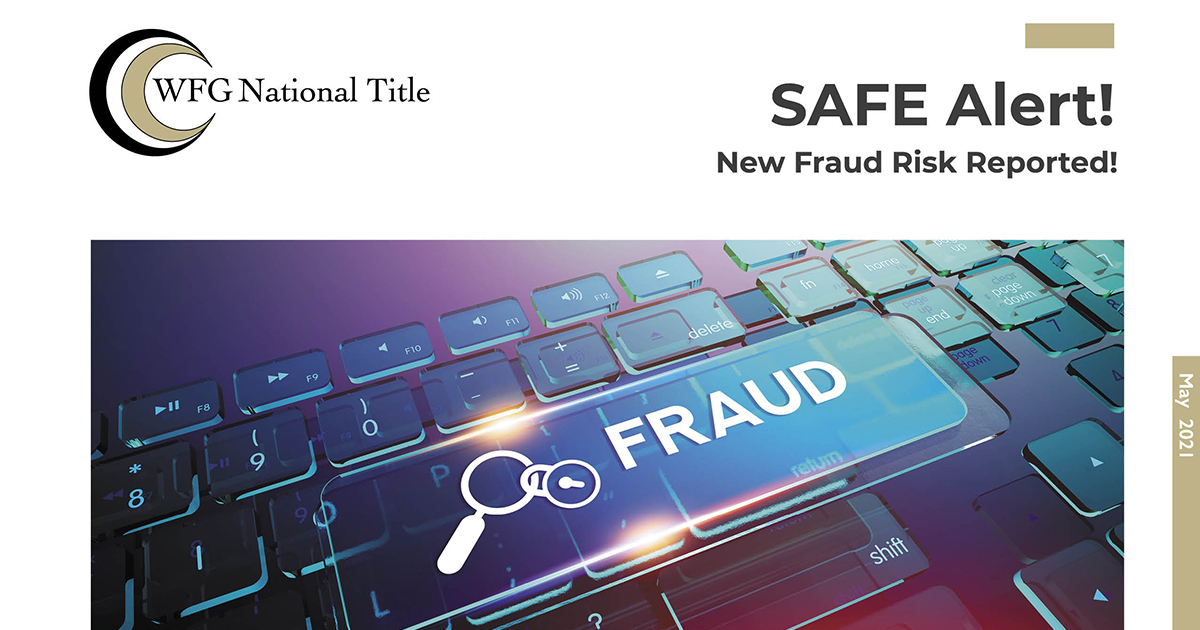 SAFE Alert - New Fraud Risk Reported!