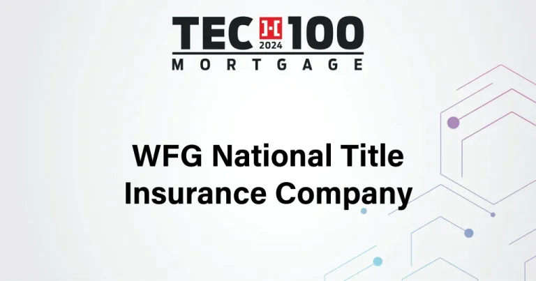 WFG’s DecisionPoint Wins 2024 Tech100 Mortgage Award!