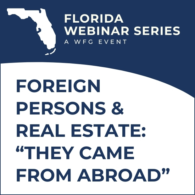 Foreign Persons & Real Estate: 