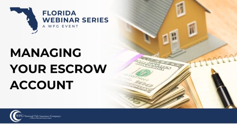 Managing Your Escrow Account