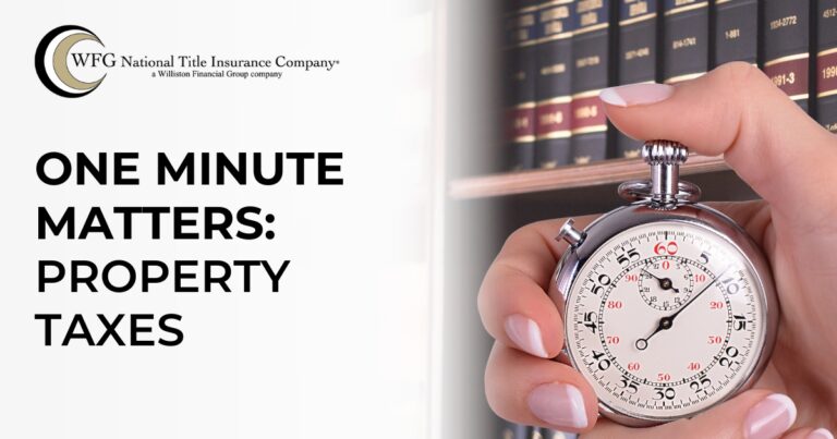 One Minute Matters | Property Taxes