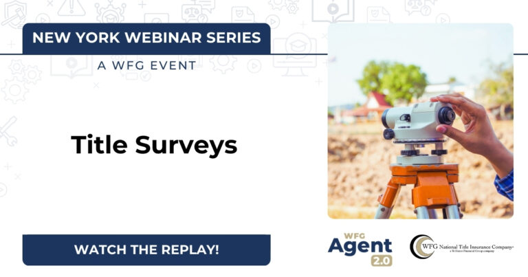 New York Webinar Series | Title Surveys
