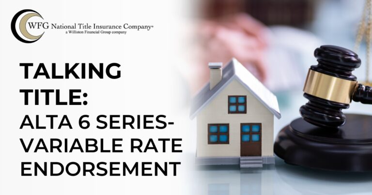 Talking Title with Kimberly Fields | ALTA 6 Series - Variable Rate Endorsement