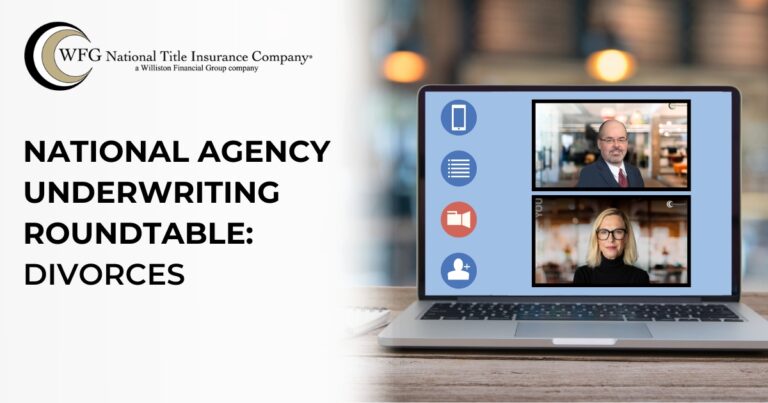 National Agency Underwriting Roundtable | Divorces