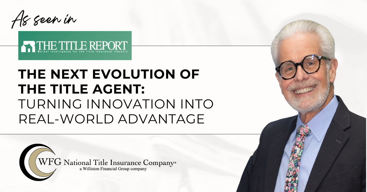featured article As Seen in October Research’s The Title Report: The Next Evolution of the Title Agent