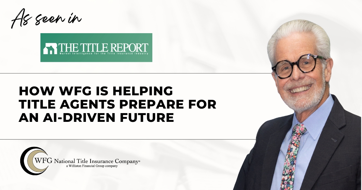 featured article As Seen in October Research’s The Title Report: How WFG Is Helping Title Agents Prepare for an AI-Driven Future